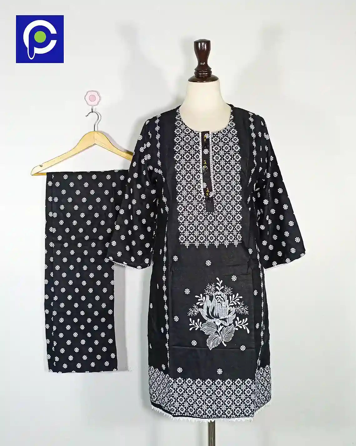 Block Print Women’s Dress 2 Piece – 64