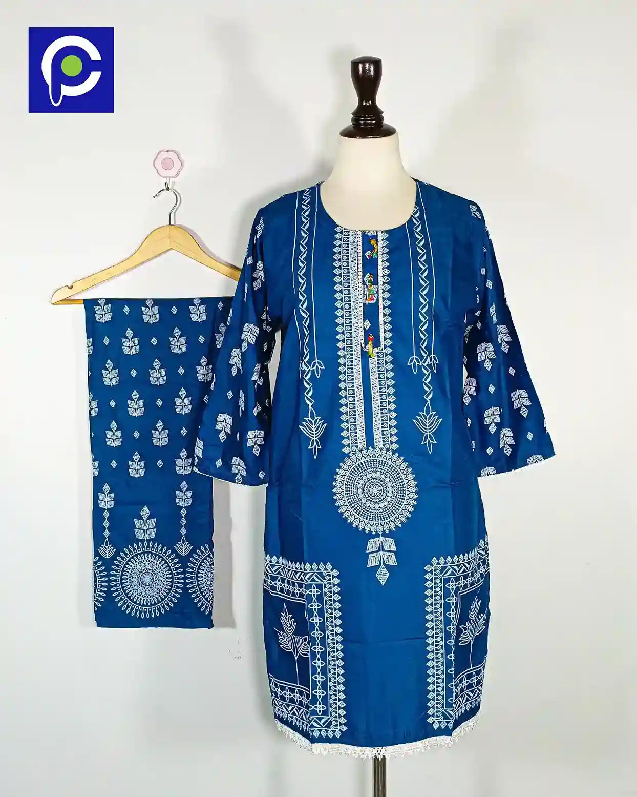 Block Print Women’s Dress 2 Piece – 65