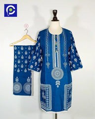 Block Print Women’s Dress 2 Piece – 65