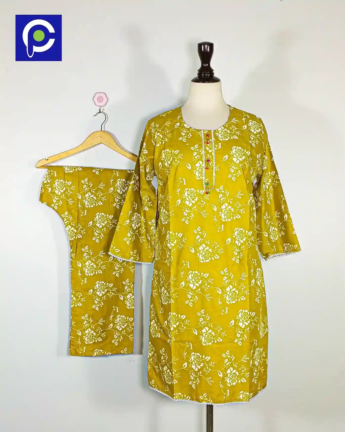 Block Print Women’s Dress 2 Piece – 68