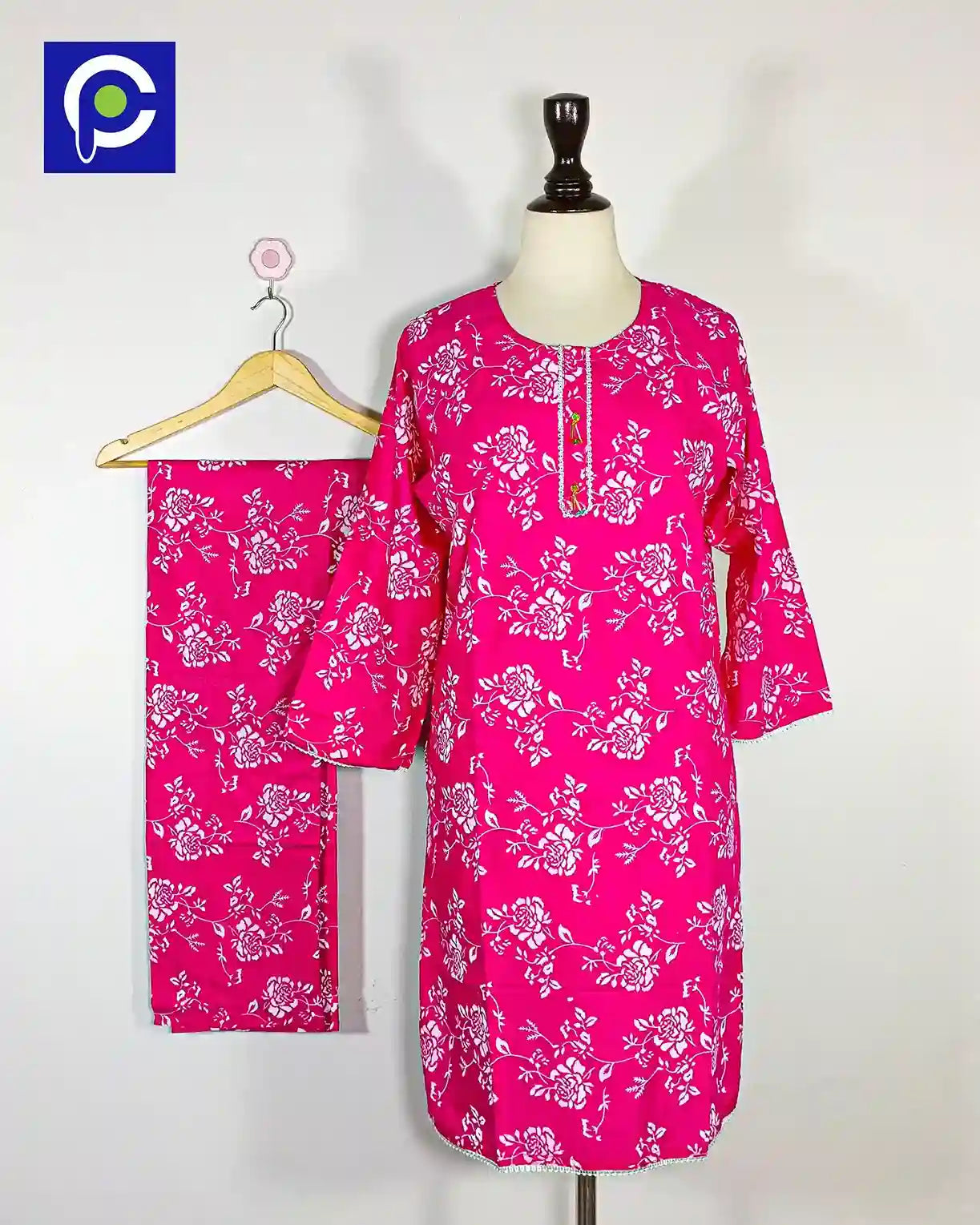 Block Print Women’s Dress 2 Piece – 68