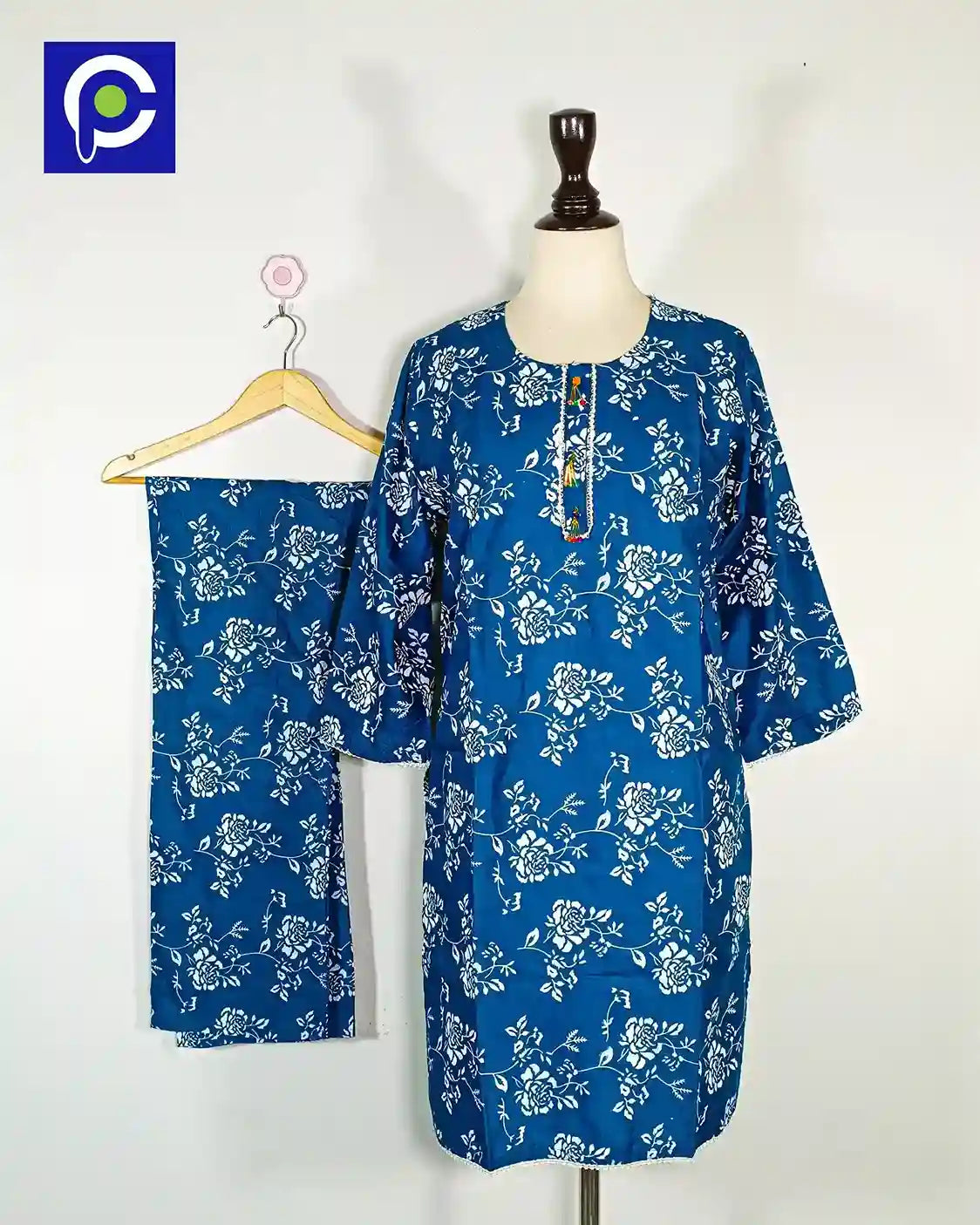 Block Print Women’s Dress 2 Piece – 68