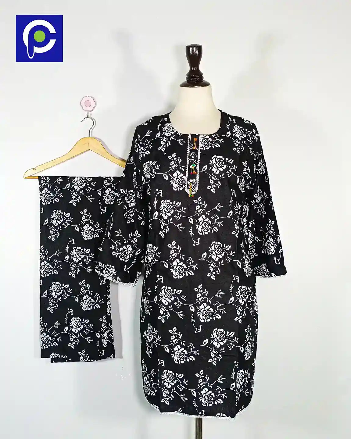 Block Print Women’s Dress 2 Piece – 68