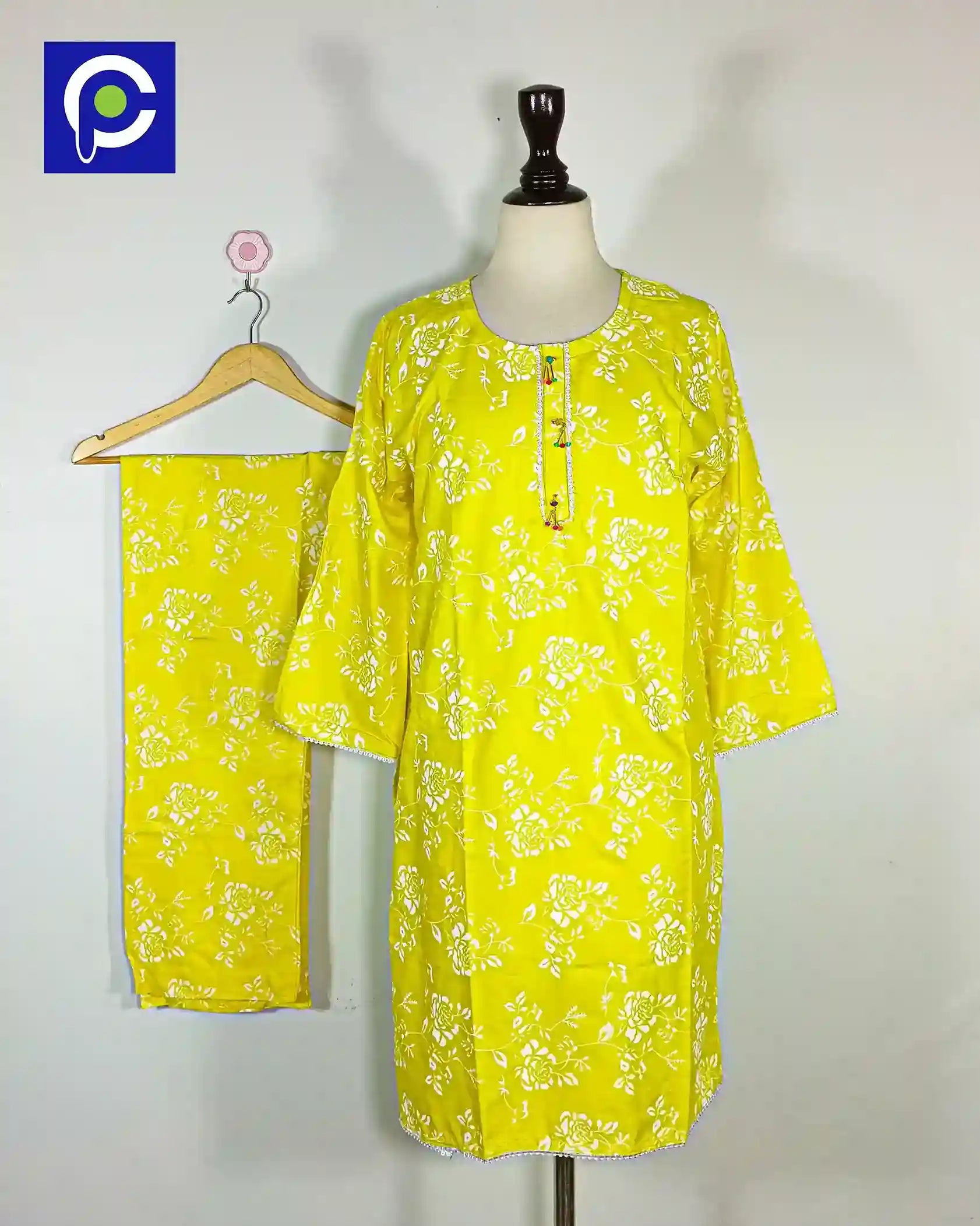 Block Print Women’s Dress 2 Piece – 68