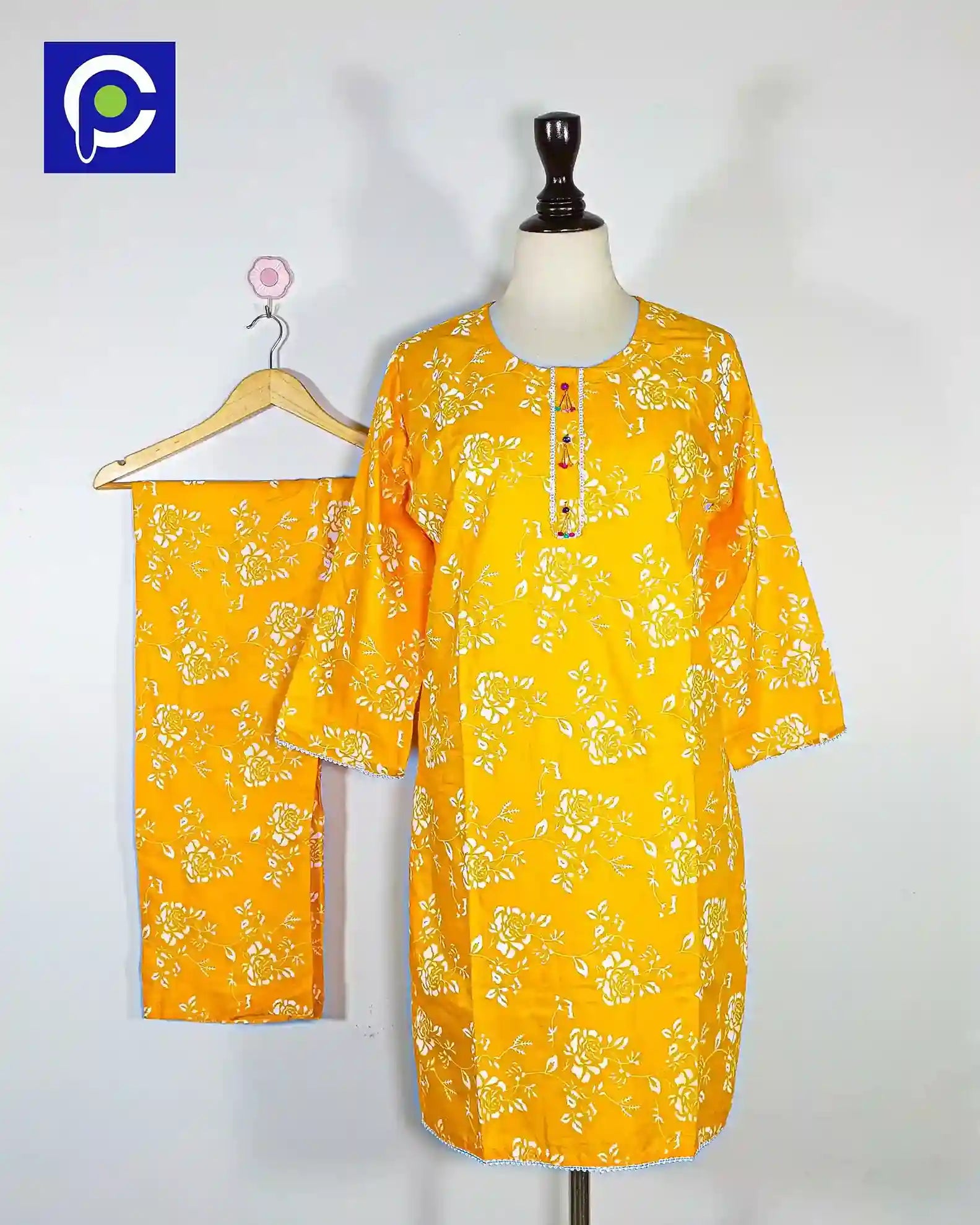 Block Print Women’s Dress 2 Piece – 68