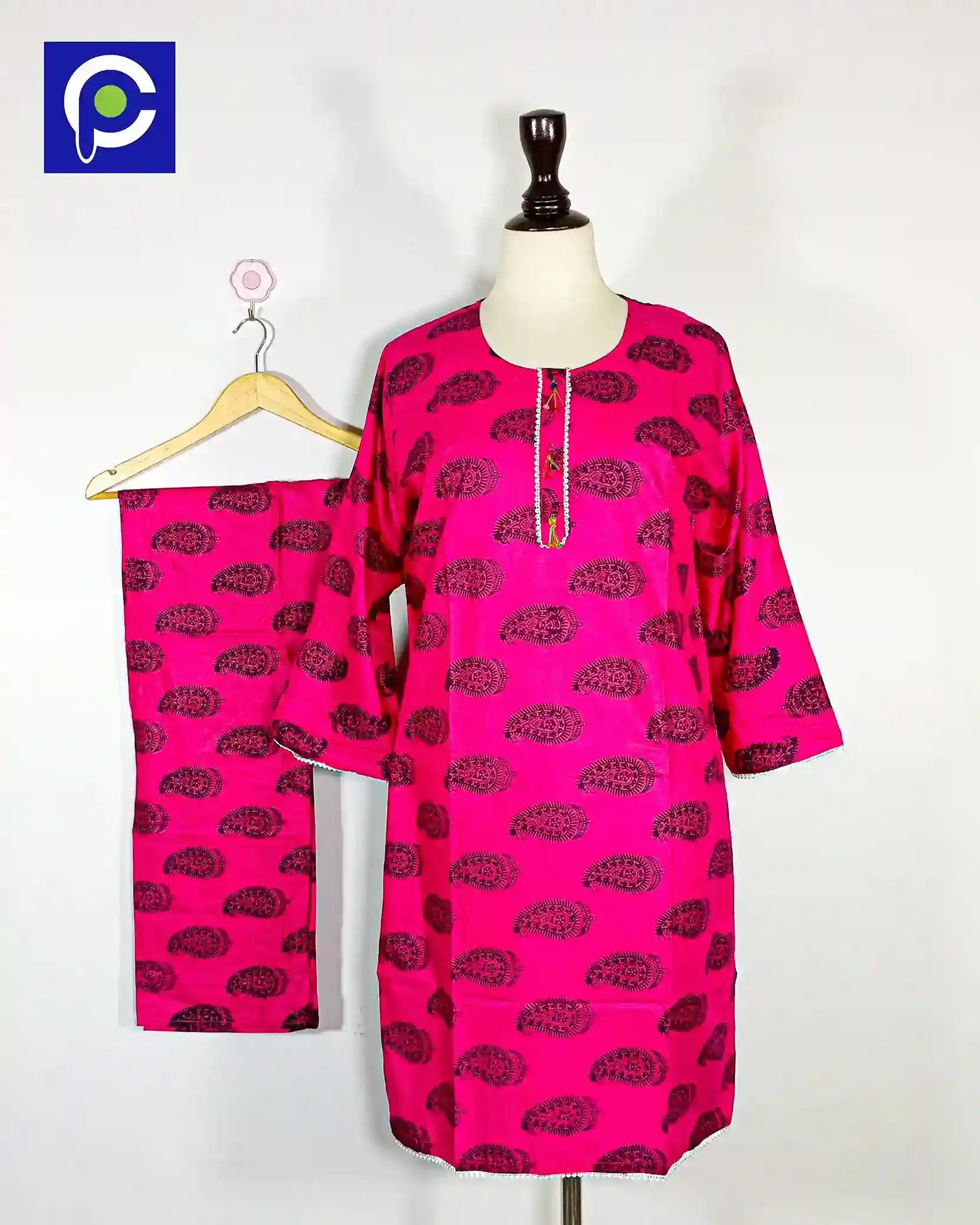 Block Print Women’s Dress 2 Piece – 67