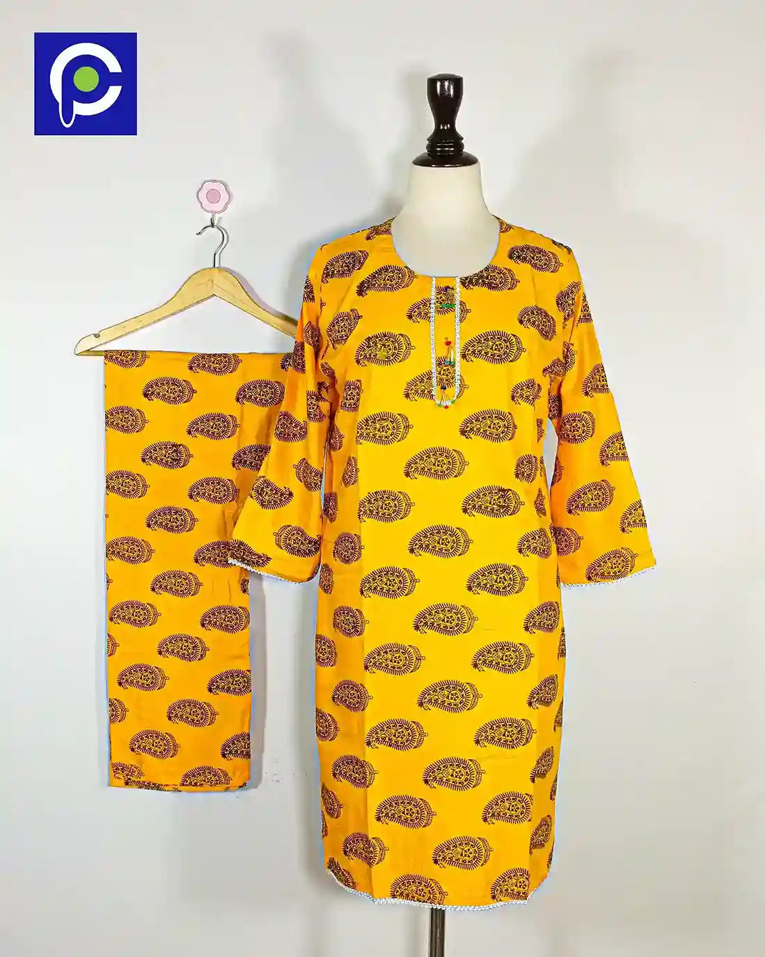 Block Print Women’s Dress 2 Piece – 67