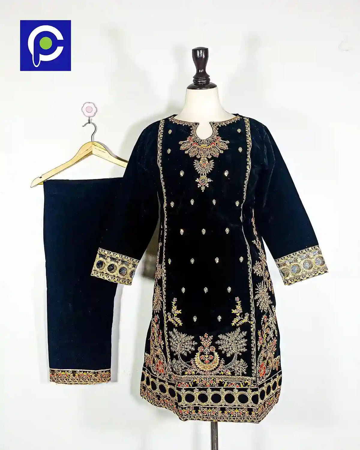 velvet dress 14.3 black