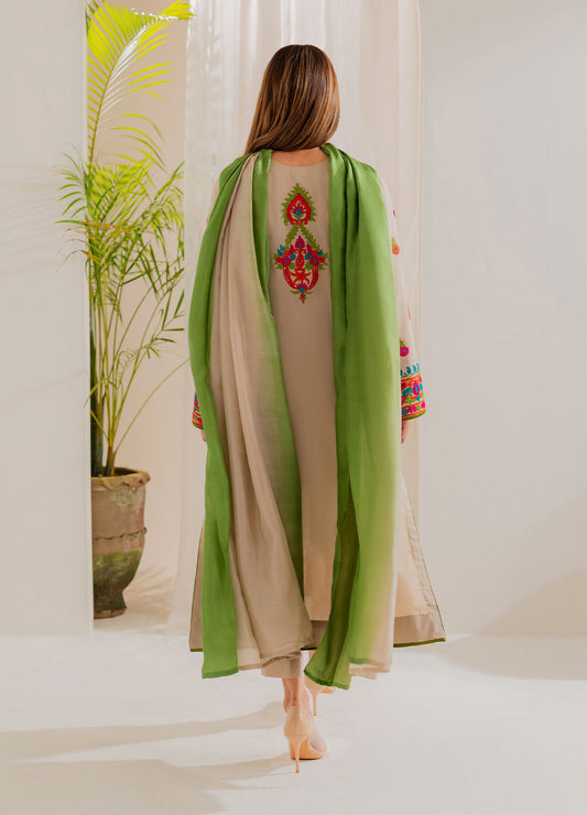 Multi Color 3Pcs Embroidery