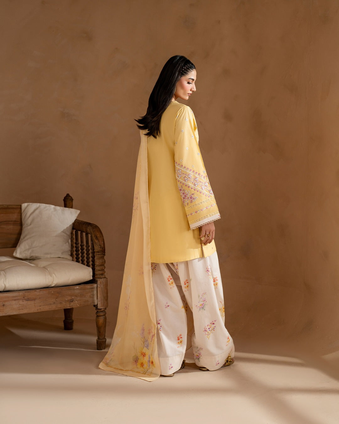 Lemon Blossom 3-Piece Embroidered
